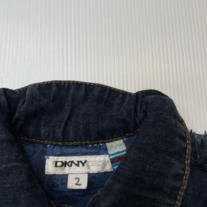 Girls DKNY Baby, cotton lined denim jacket, GUC, size 2,  