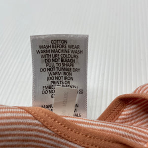 unisex Target, striped cotton singlet top, EUC, size 0000,  
