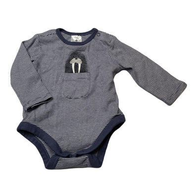 Boys Target, soft feel cotton bodysuit/romper, EUC, size 000,  