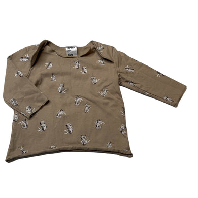 unisex Anko, soft feel stretchy long sleeve top, koalas, GUC, size 000,  