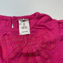 Load image into Gallery viewer, Girls H&amp;T, pink cotton long sleeve top, FUC, size 3,  