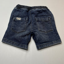 Load image into Gallery viewer, Boys Dymples, stretch knit denim shorts, elasticated, GUC, size 1,  