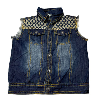 Boys Disney, Mickey Mouse lightweight denim vest, poppers, EUC, size 2-3,  