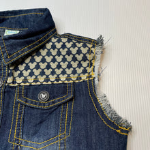 Load image into Gallery viewer, Boys Disney, Mickey Mouse lightweight denim vest, poppers, EUC, size 2-3,  