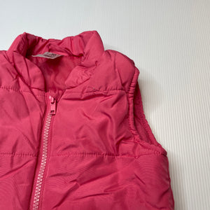 Girls Kids & Co, pink puffer vest / sleeveless jacket, GUC, size 3,  