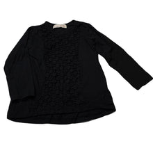 Load image into Gallery viewer, Girls Zara, black stretchy long sleeve top, EUC, size 4,  