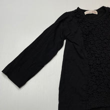 Load image into Gallery viewer, Girls Zara, black stretchy long sleeve top, EUC, size 4,  