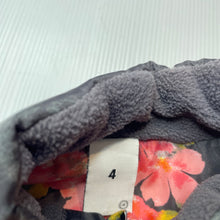 Load image into Gallery viewer, Girls Target, fleece lined floral puffer vest / jacket, EUC, size 4,  