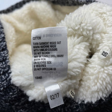 Load image into Gallery viewer, Boys Tiny Little Wonders, fleece lined knitted cotton hooded cardigan, EUC, size 2,  