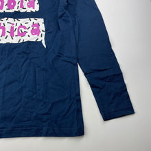 Load image into Gallery viewer, Girls L&amp;D, navy cotton long sleeve top, EUC, size 10,  