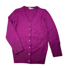 Load image into Gallery viewer, Girls Barely Basics, purple knitted cardigan, L: 50cm, EUC, size 7,  