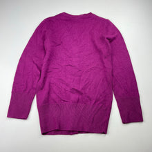 Load image into Gallery viewer, Girls Barely Basics, purple knitted cardigan, L: 50cm, EUC, size 7,  