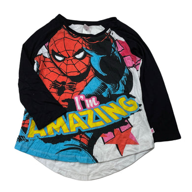 Girls Marvel, Comics, Spiderman 3/4 sleeve top, GUC, size 12,  