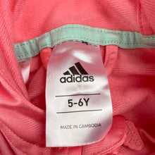 Load image into Gallery viewer, Girls Adidas, zip up hooded track top, EUC, size 5-6,  