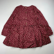 Load image into Gallery viewer, Girls Little Bear Cookie, lined floral long sleeve top, L: 51cm, armpit to armpit: 32cm, shoulder to cuff: 40cm, EUC, size 6-7,  