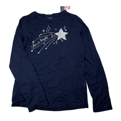 Girls Primark, navy cotton long sleeve top, shooting star, NEW, size 11-12,  