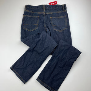 Boys Target, dark denim jeans, adjustable, Inside leg: 63.5cm, NEW, size 9,  