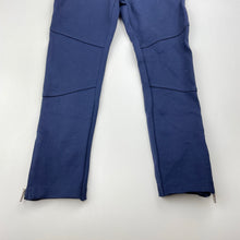 Load image into Gallery viewer, Girls Emerson, navy stretchy pants, elasticated, Inside leg: 36cm, EUC, size 3,  