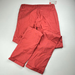 Girls L&D, lightweight stretch cotton chino pants, adjustable, Inside leg: 71.5cm, light mark right knee, FUC, size 12,  