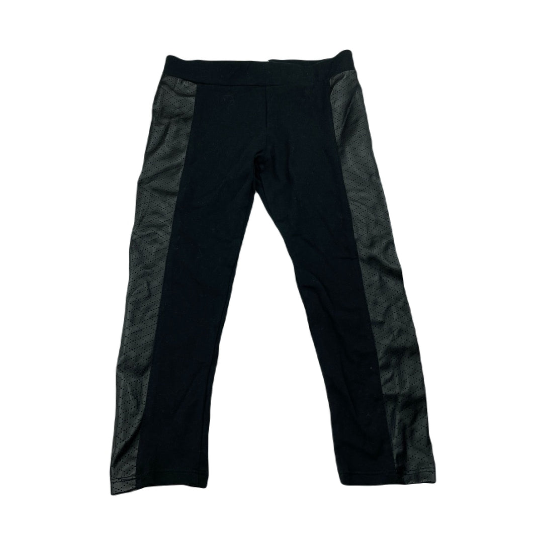 Girls Kardashian Kids, black stretchy pants, faux leather detail, Inside leg: 36cm, NEW, size 3,  