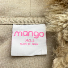 Load image into Gallery viewer, Girls Mango, lined faux fur hooded vest / jacket, EUC, size 1,  