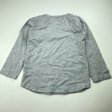 Load image into Gallery viewer, Girls TINY GYPSY, grey stretchy long sleeve top, feather, EUC, size 5,  