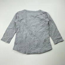 Load image into Gallery viewer, Girls TINY GYPSY, grey stretchy long sleeve top, flowers, EUC, size 2,  