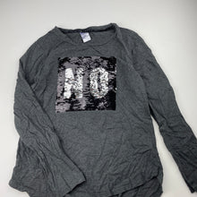 Load image into Gallery viewer, Girls Target, flip sequin cotton long sleeve top, GUC, size 12,  