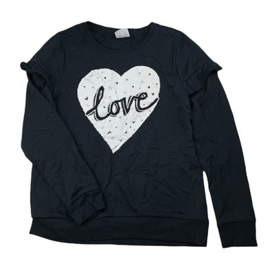 Girls B Collection, black lightweight sweater / long sleeve top, GUC, size 14,  