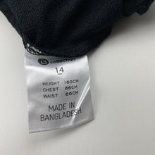 Load image into Gallery viewer, Girls B Collection, black lightweight sweater / long sleeve top, GUC, size 14,  