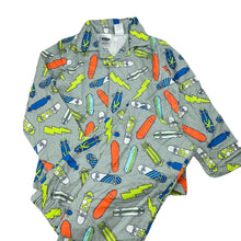 Load image into Gallery viewer, Boys Tilt, flannel cotton winter pyjamas, skateboards, EUC, size 6,  