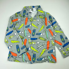 Load image into Gallery viewer, Boys Tilt, flannel cotton winter pyjamas, skateboards, EUC, size 6,  