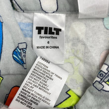 Load image into Gallery viewer, Boys Tilt, flannel cotton winter pyjamas, skateboards, EUC, size 6,  