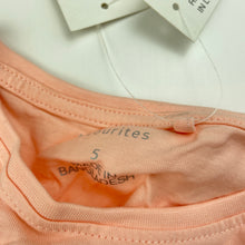 Load image into Gallery viewer, Girls Favourites, pink cotton long sleeve top, Easter, NEW, size 5,  