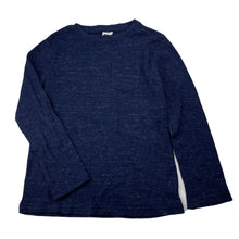 Load image into Gallery viewer, Boys Kids &amp; Co, navy marle waffle long sleeve top, EUC, size 7,  