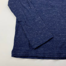 Load image into Gallery viewer, Boys Kids &amp; Co, navy marle waffle long sleeve top, EUC, size 7,  