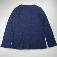 Load image into Gallery viewer, Boys Kids &amp; Co, navy marle waffle long sleeve top, EUC, size 7,  