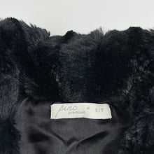 Load image into Gallery viewer, Girls Pinc Premium, lined black faux fur vest, EUC, size 7,  