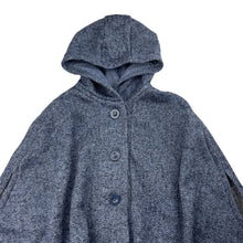 Load image into Gallery viewer, Girls H&amp;T, fleece lined hooded poncho jacket, EUC, size 5,  