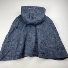 Load image into Gallery viewer, Girls H&amp;T, fleece lined hooded poncho jacket, EUC, size 5,  