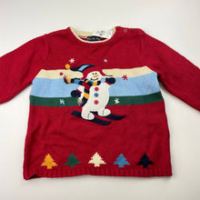Load image into Gallery viewer, Boys The Childrens Place, knitted sweater / jumper, snowman, NEW, size 1-2,  