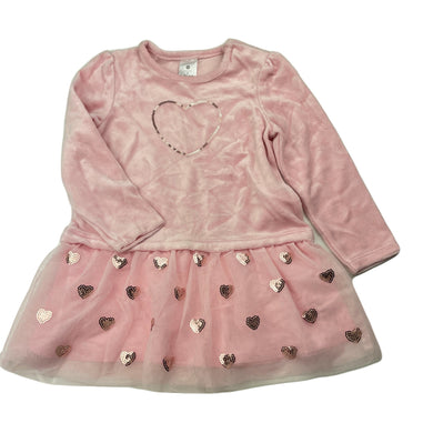 Girls Target, spliced velour & tulle party dress, EUC, size 2, L: 44cm