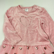 Load image into Gallery viewer, Girls Target, spliced velour &amp; tulle party dress, EUC, size 2, L: 44cm