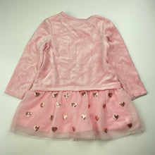 Load image into Gallery viewer, Girls Target, spliced velour &amp; tulle party dress, EUC, size 2, L: 44cm
