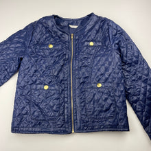 Load image into Gallery viewer, Girls navy, lightweight quilted jacket, GUC, size 6-7,  