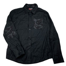 Load image into Gallery viewer, Boys Shock Resistant, black cotton long sleeve shirt, NEW, size 12,  