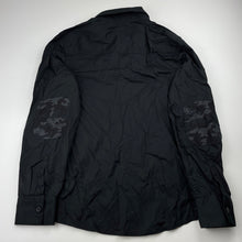 Load image into Gallery viewer, Boys Shock Resistant, black cotton long sleeve shirt, NEW, size 12,  