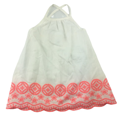 Target lined cotton summer / party dress, embroidered, size 0, Pre-loved