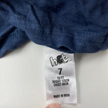 Load image into Gallery viewer, Boys H&amp;T, blue cotton henley top, EUC, size 7,  