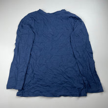 Load image into Gallery viewer, Boys H&amp;T, blue cotton henley top, EUC, size 7,  
